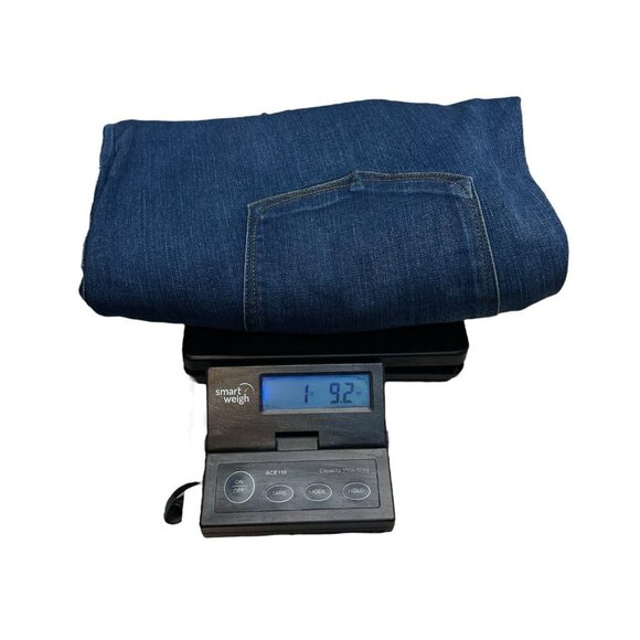 Good American Good Legs Straight Jeans Curve Plus Size 22 Blue Stretch Dark Wash - Picture 7 of 7